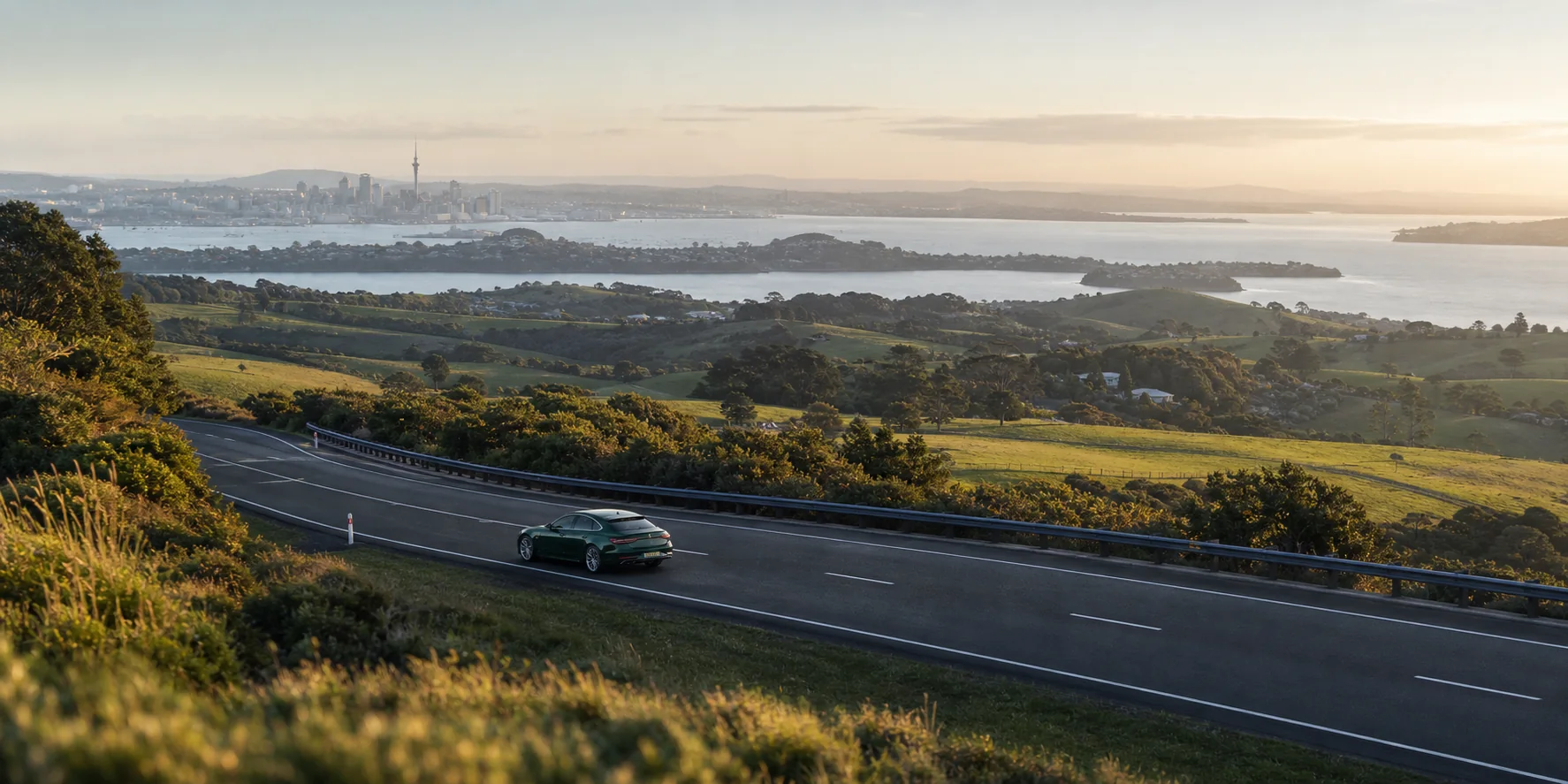 cruzycabs journey from Auckland into the North Island